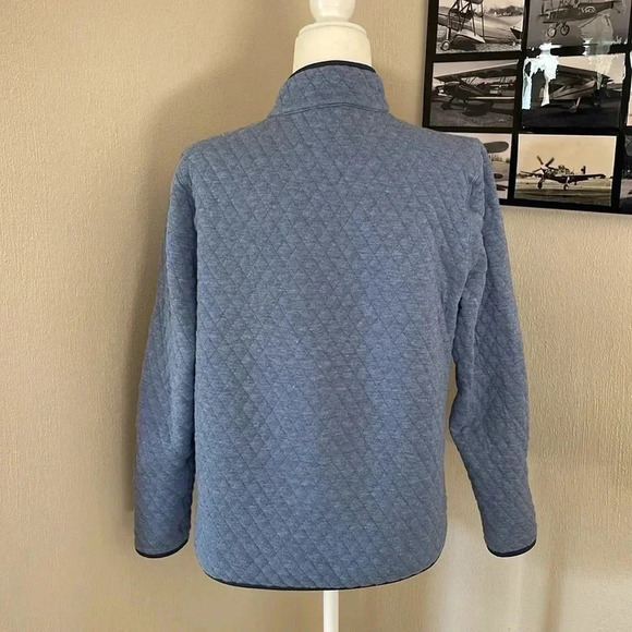 Marine Layer Corbet Reversible Pullover in Heather Blue Two Toned Size Medium - Picture 4 of 5